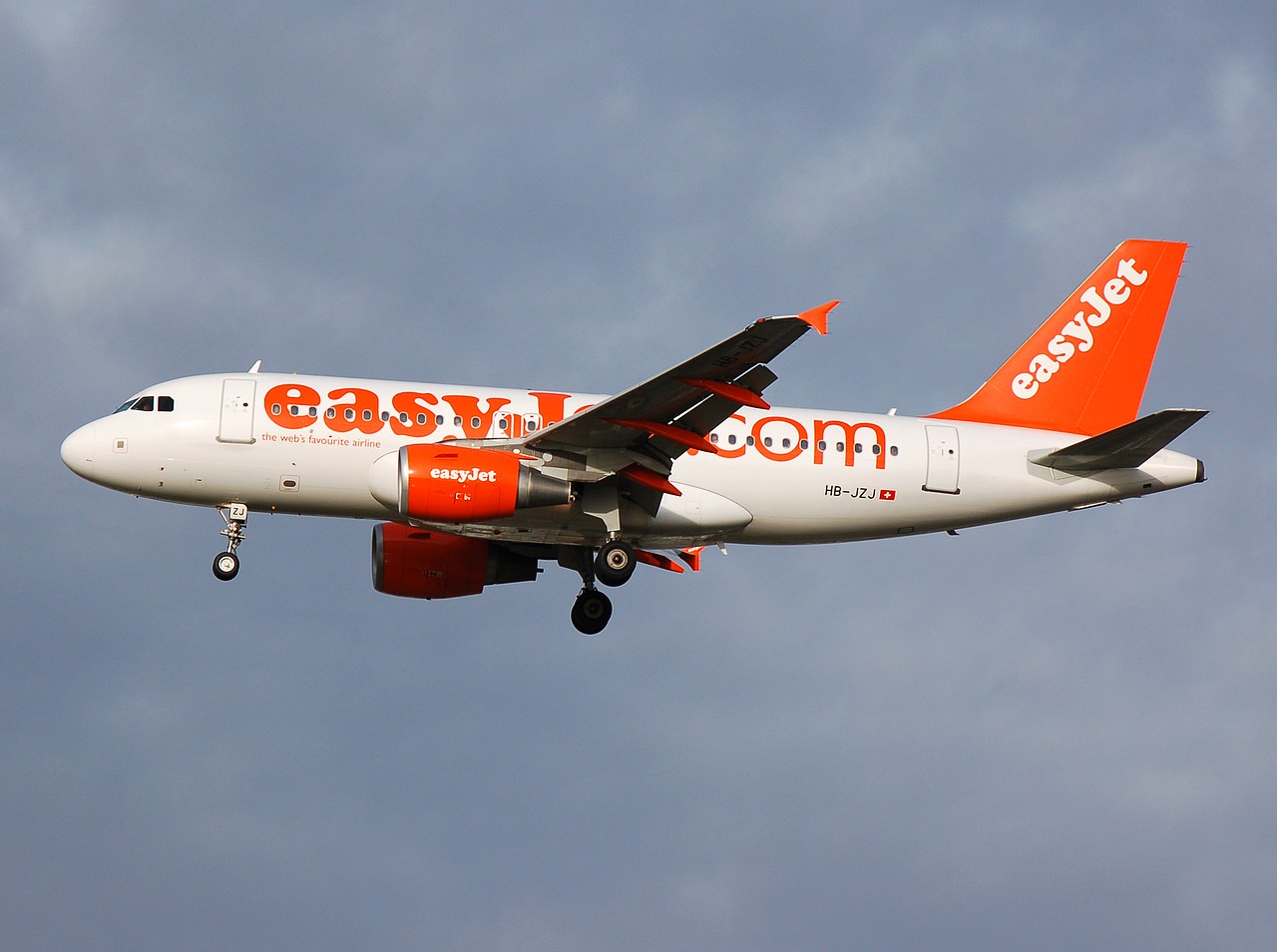 HB-JZJ - A319-111 - easyJet Switzerland - LGW - 10-12-2006