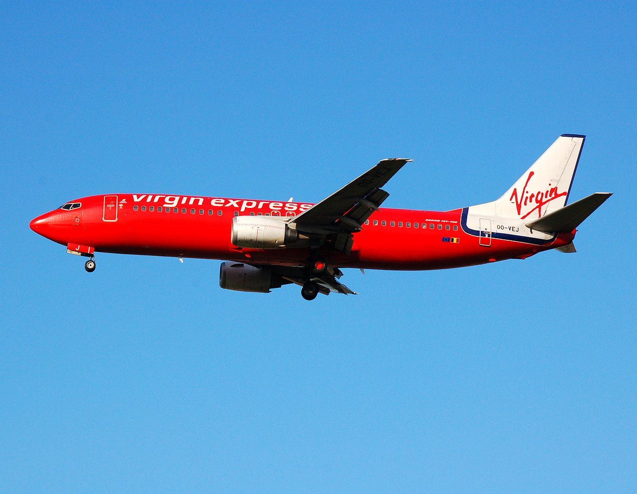 OO-VEJ - 737-405 - Virgin Express - BRU - 26-11-2006