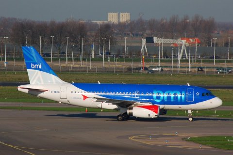 G-DBCG - A319-131 - bmi British Midland - AMS - 27-11-2006