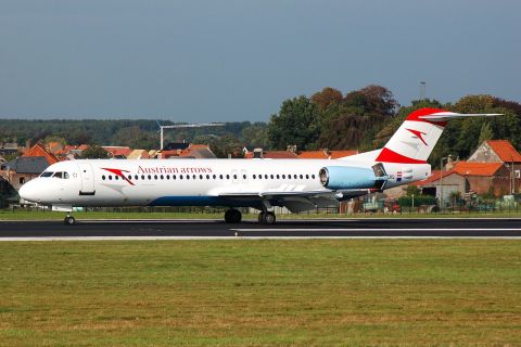 OE-LVL - Fokker 100 - Austrian Arrows - BRU - 09-10-2006