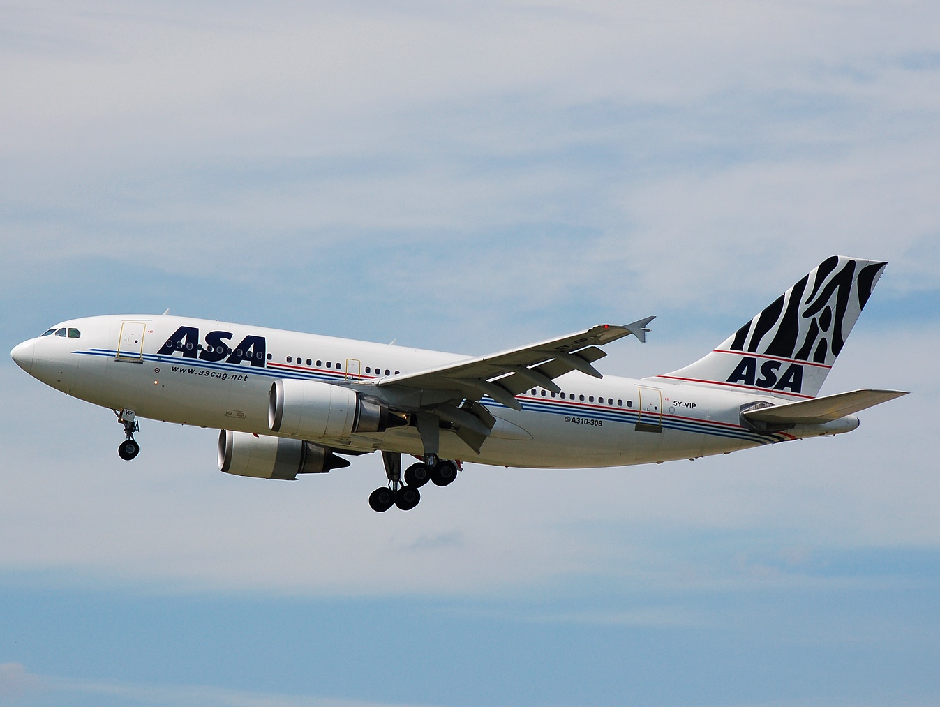 5Y-VIP - A310-308 - African Safari Airways - FRA - 08-07-2007