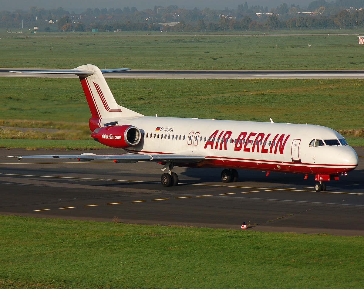 D-AGPA - Fokker 100 - Air Berlin - DUS - 05-10-2007