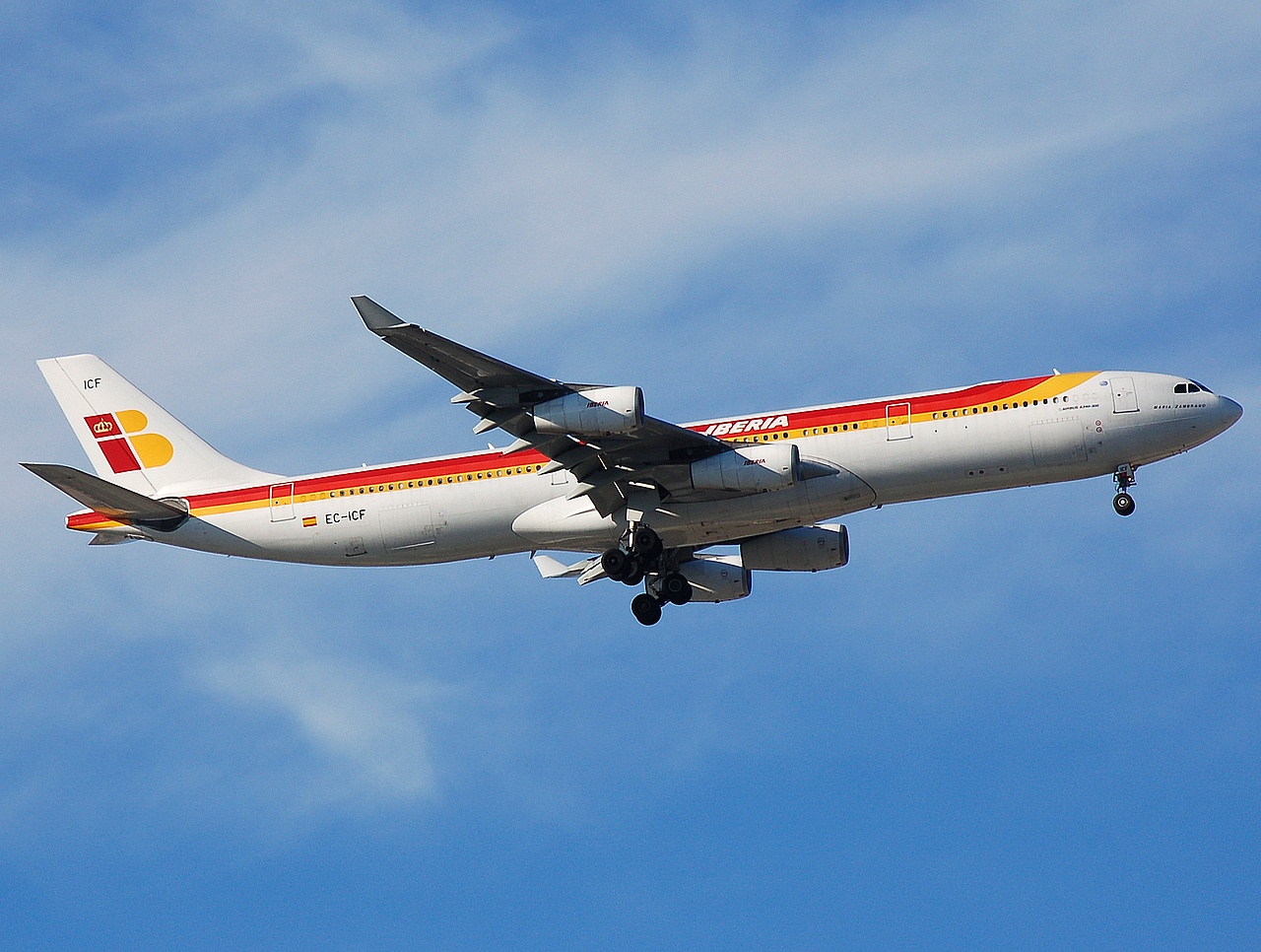 EC-ICF - A340-313 - Iberia - MAD - 09-10-2007