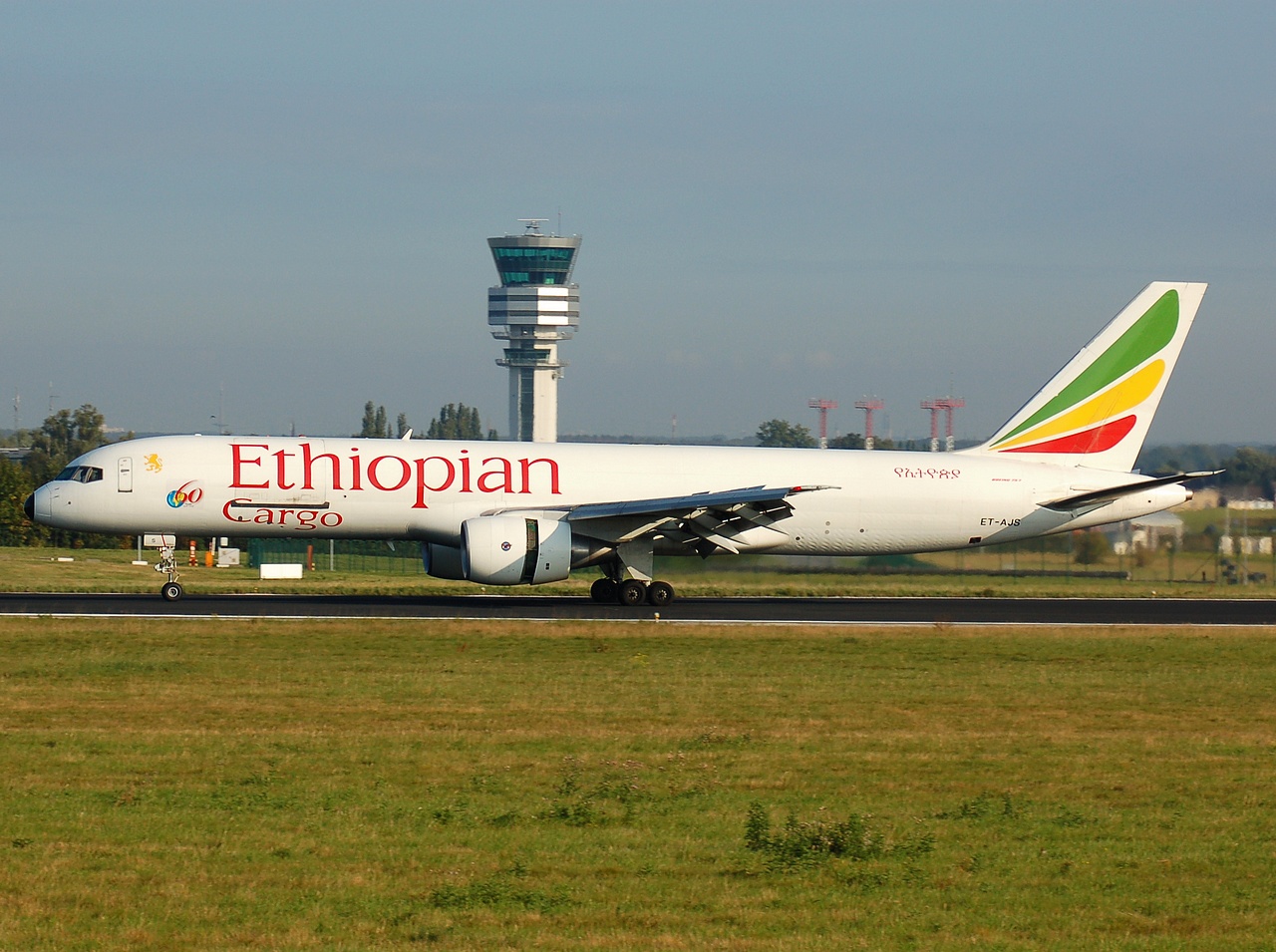 ET-AJS - 757-260PF - Ethiopian Airlines - BRU - 16-09-2007