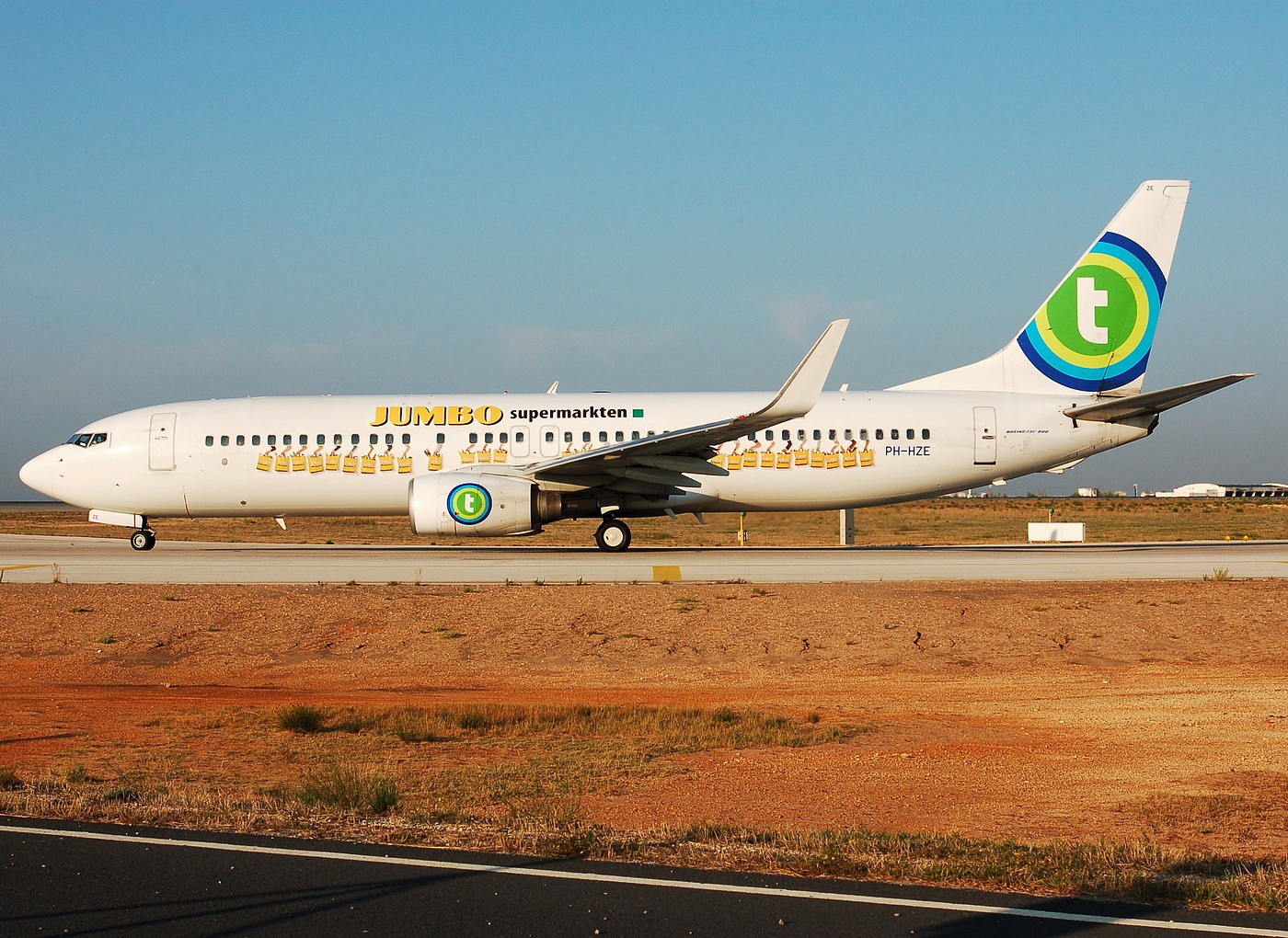 PH-HZE - 737-8K2(WL) - Transavia - FAO - 31-08-2007