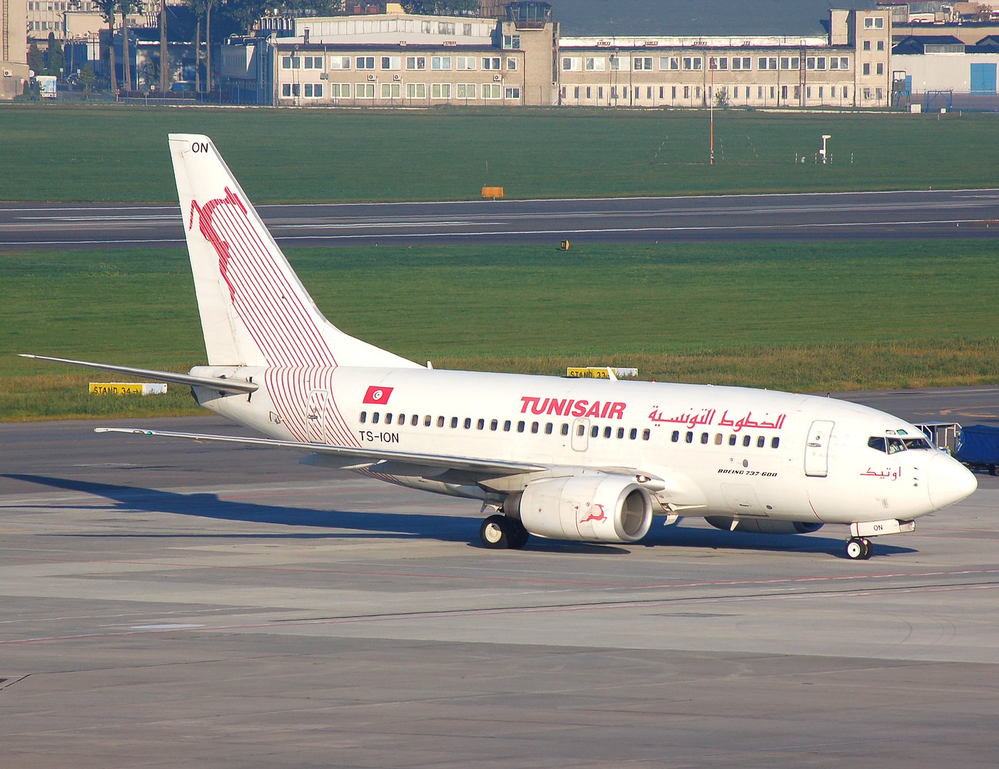 TS-ION - 737-6H3 - Tunisair - WAW - 20-09-2007