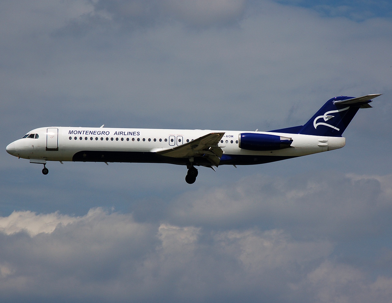 YU-AOM - Fokker 100 - Montenegro Airlines - FRA - 08-07-2007