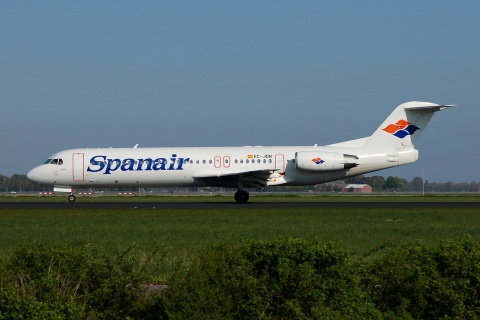 EC-JDN - Fokker 100 - Spanair - AMS - 21-04-2007
