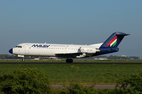 HA-LMB - Fokker 70 - Malev Hungarian Airlines - AMS - 21-04-2007