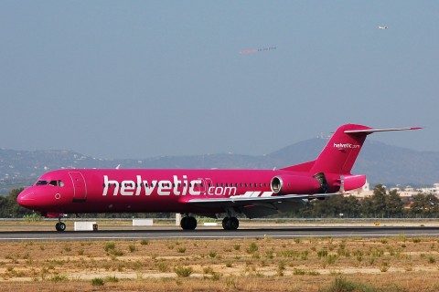HB-JVG - Fokker 100 - Helvetic Airways - FAO - 30-08-2007