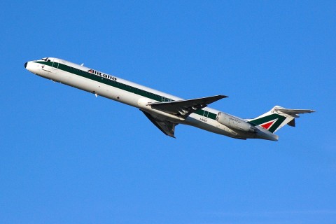 I-DACT - MD-82 - Alitalia - BRU - 14-01-2007