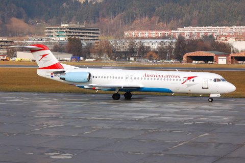 OE-LVH - Fokker 100 - Austrian Arrows - INN - 06-01-2007