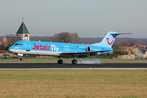 OO-TUF - Fokker 100 - JetairFly - BRU - 16-02-2007