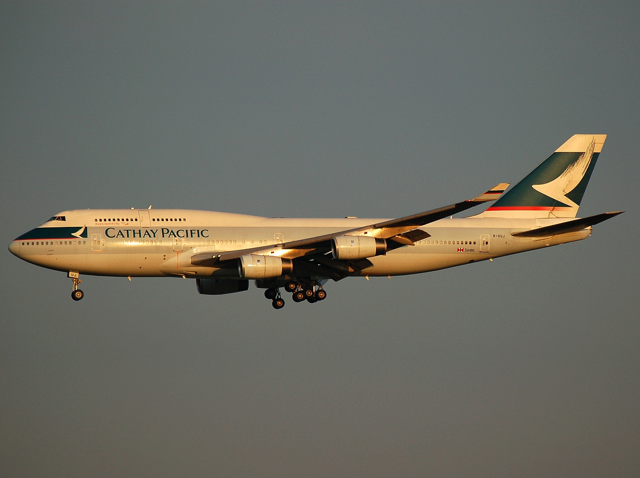 B-HUJ - 747-467 - Cathay Pacific Airways - FCO - 11-06-2008