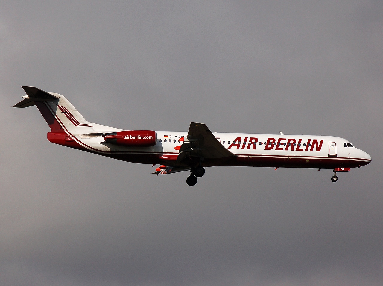 D-AGPQ - Fokker 100 - Air Berlin - STN - 04-03-2008