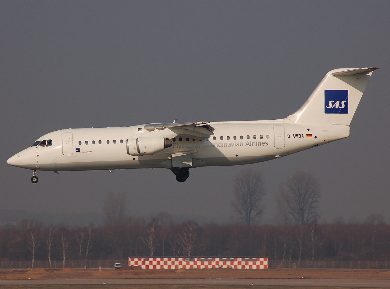 D-AWBA - BAe 146-300 - SAS Scandinavian Airlines - DUS - 18-02-2008