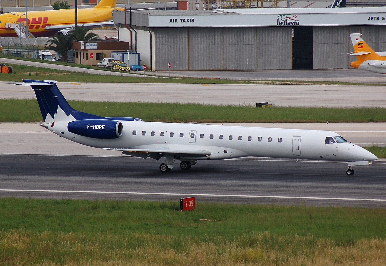 F-HBPE - ERJ-145LR - Pan Europeenne Air Service - LIS - 28-05-2008