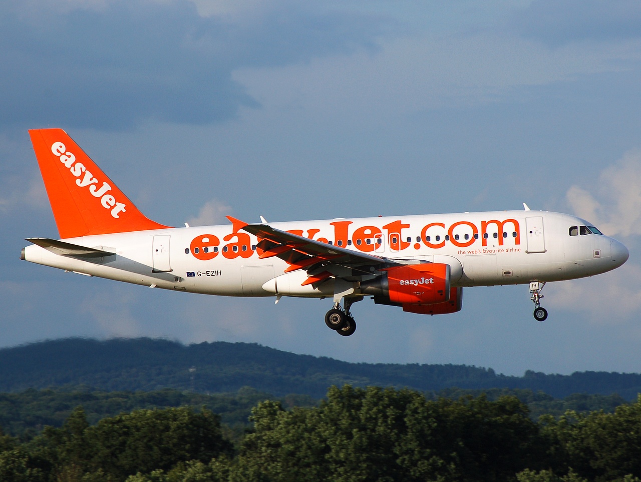G-EZIH - A319-111 - easyJet - CGN - 06-07-2008