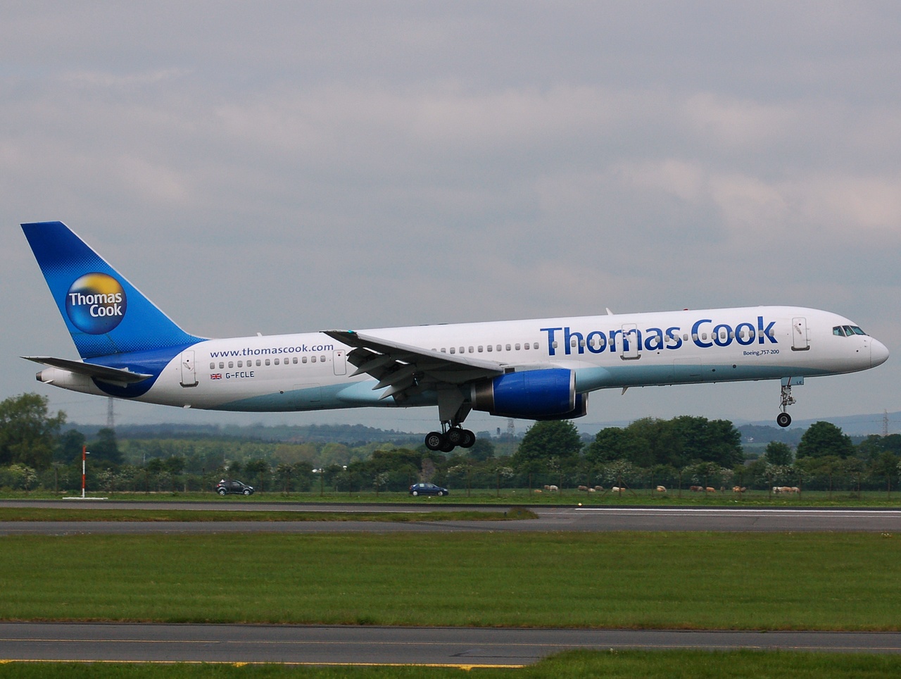 G-FCLE - 757-2Q8 - Thomas Cook Airlines - GLA - 15-06-2008