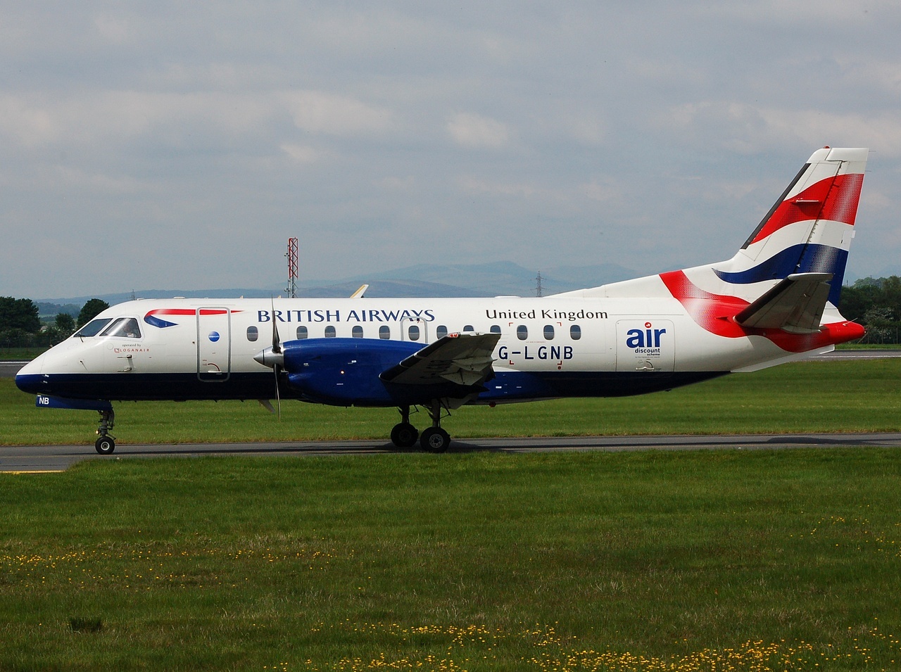 G-LGNB - Saab 340B - British Airways - GLA - 16-05-2008