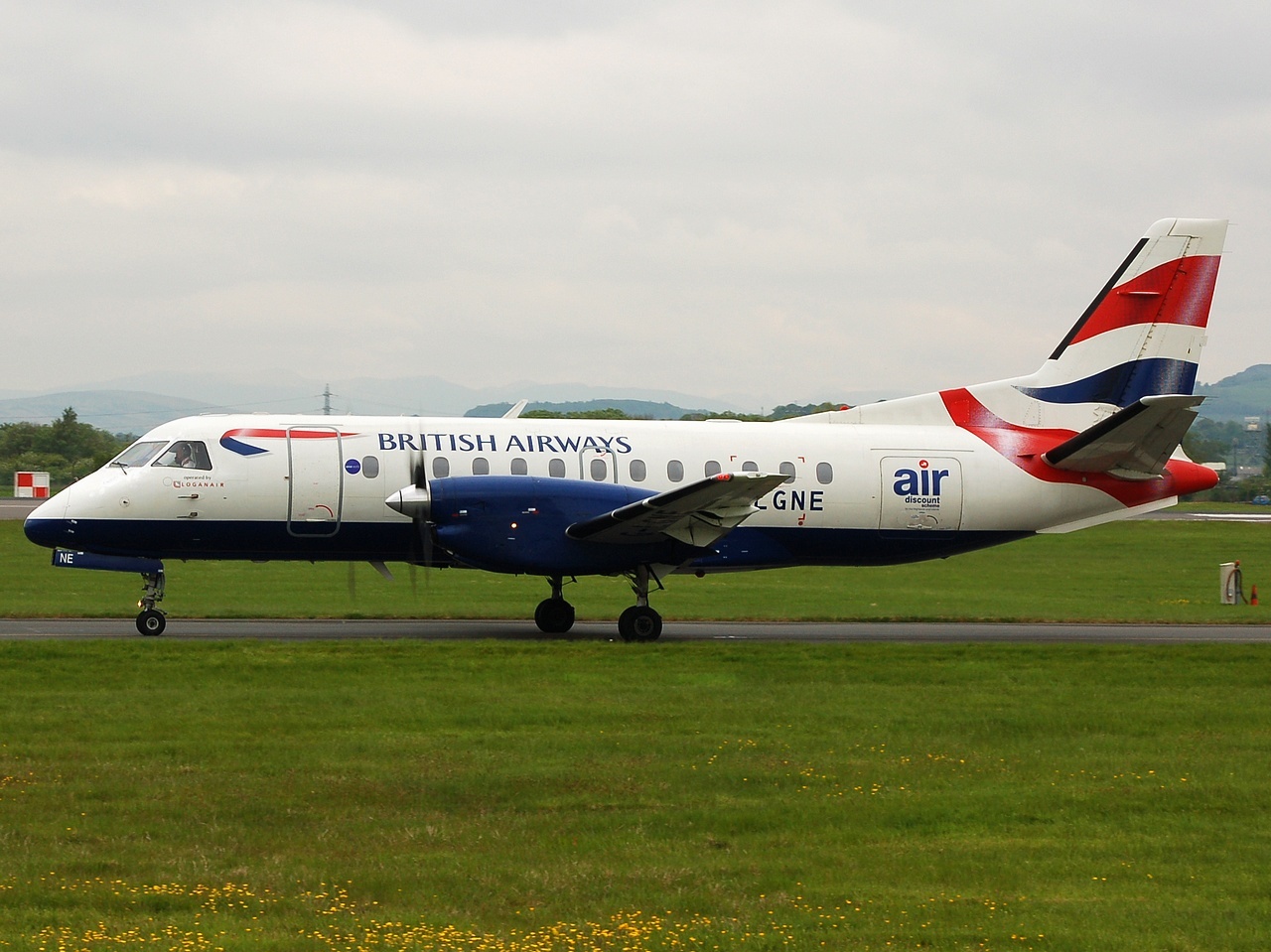 G-LGNE - Saab 340B - British Airways - GLA - 16-05-2008