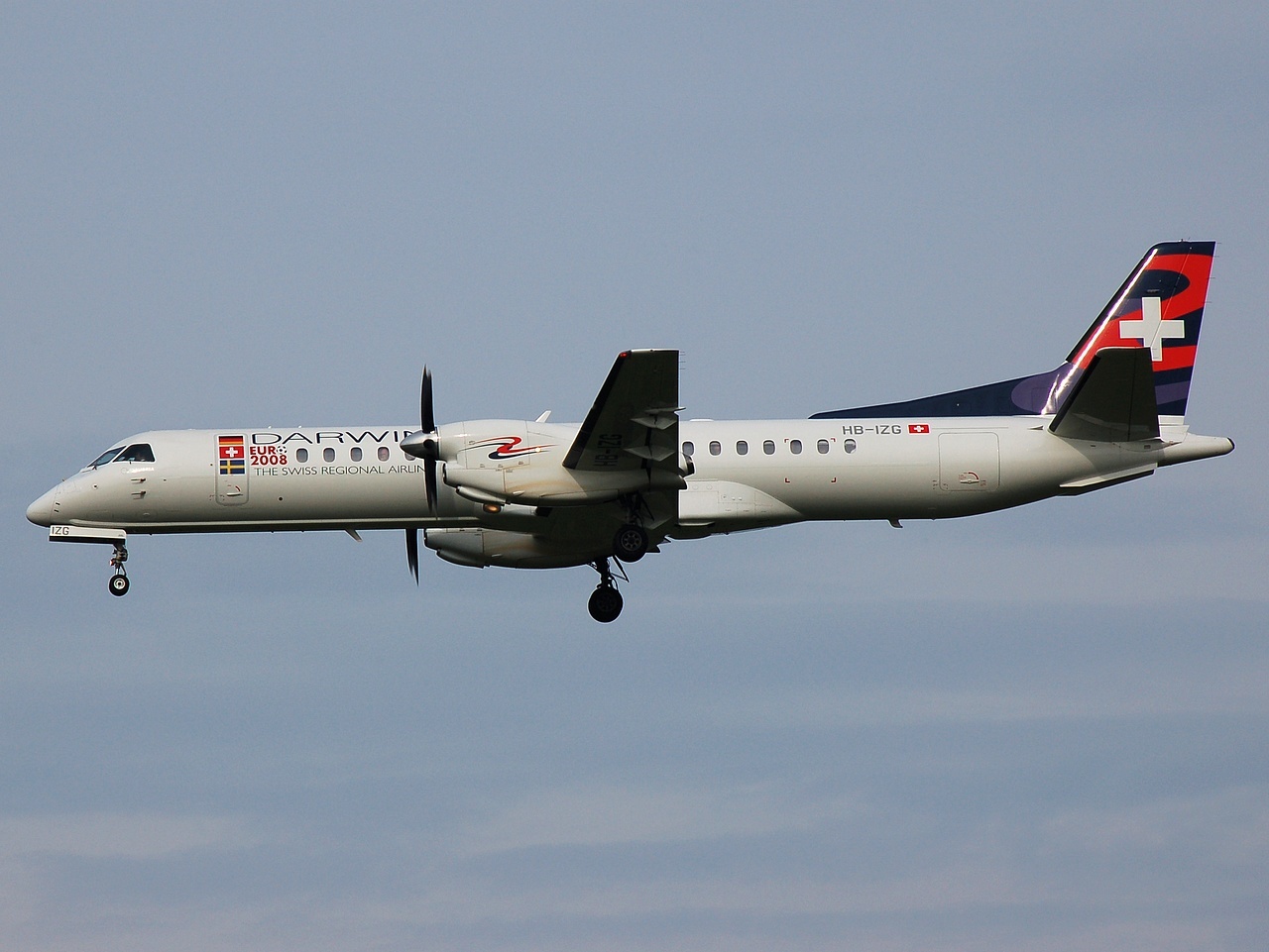 HB-IZG - Saab 2000 - Darwin Airline - FCO - 11-06-2008