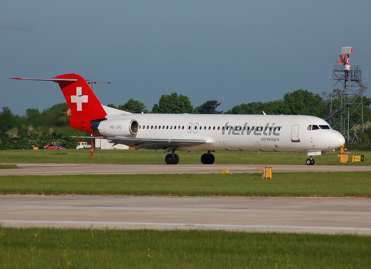 HB-JVC - Fokker 100 - Helvetic Airways - MAN - 14-05-2008
