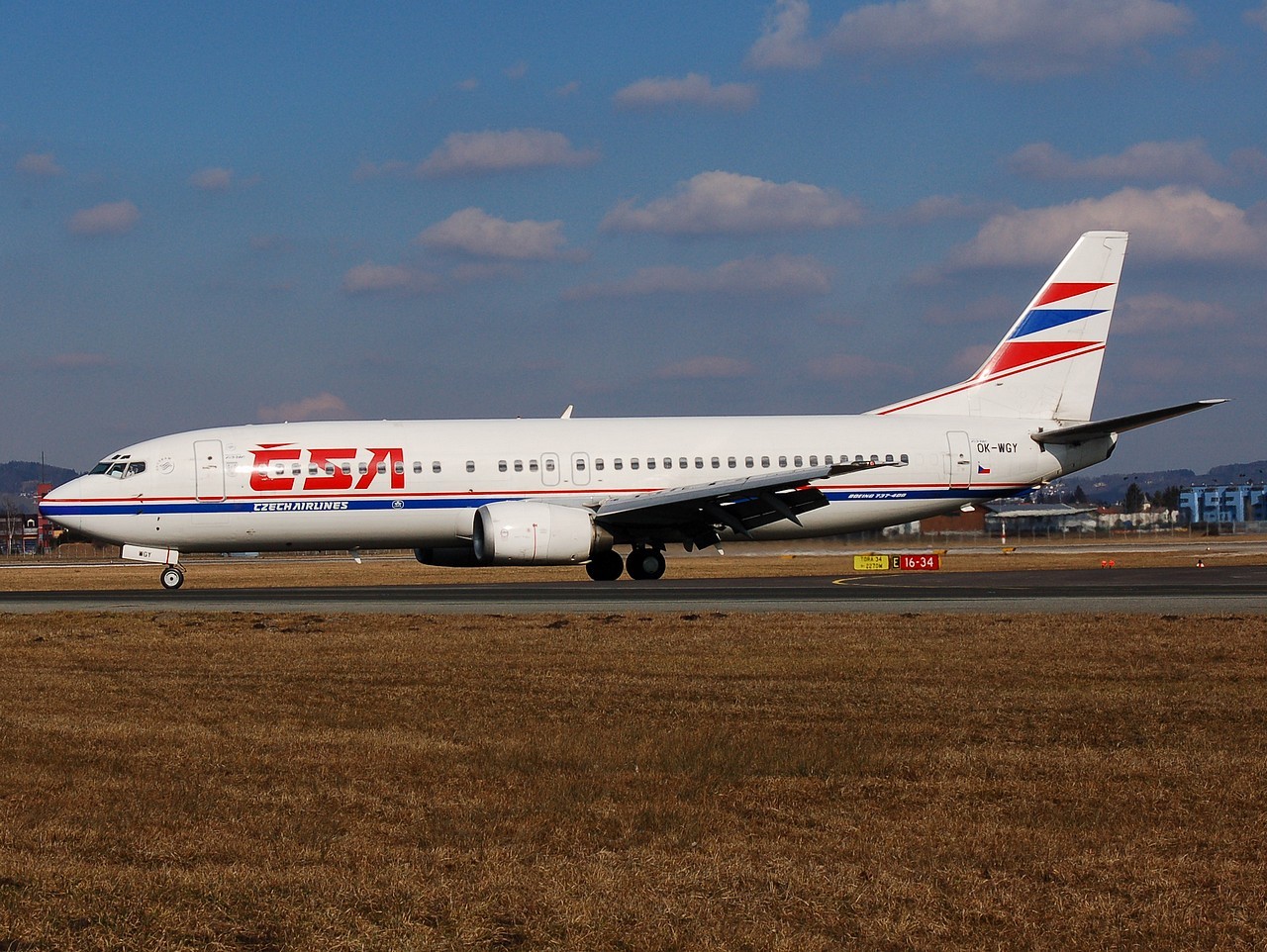 OK-WGY - 737-436 - CSA Czech Airlines - SZG - 16-02-2008