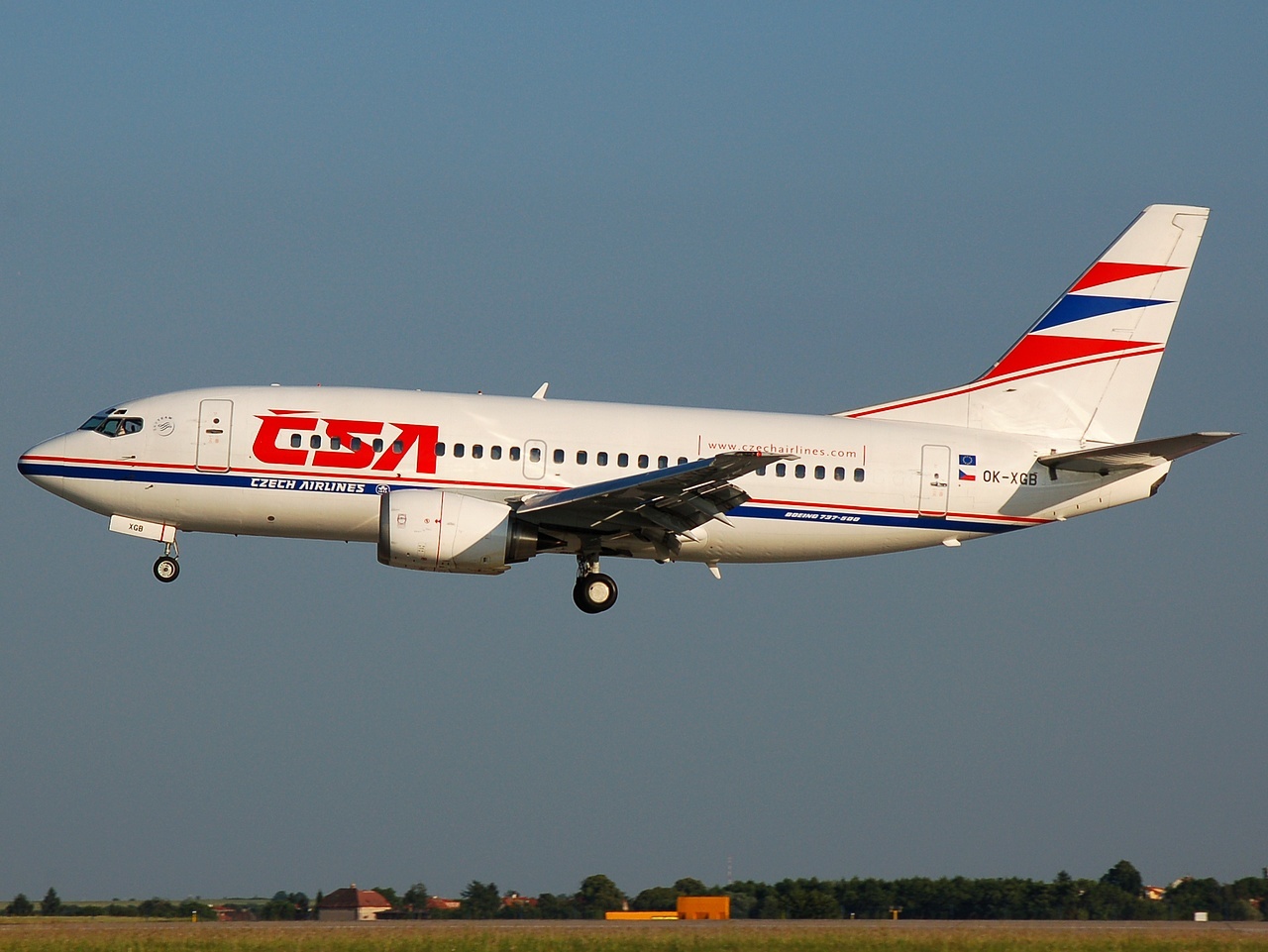 OK-XGB - 737-55S - CSA Czech Airlines - PRG - 30-06-2008