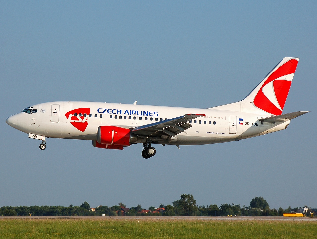 OK-XGE - 737-55S - CSA Czech Airlines - PRG - 01-07-2008