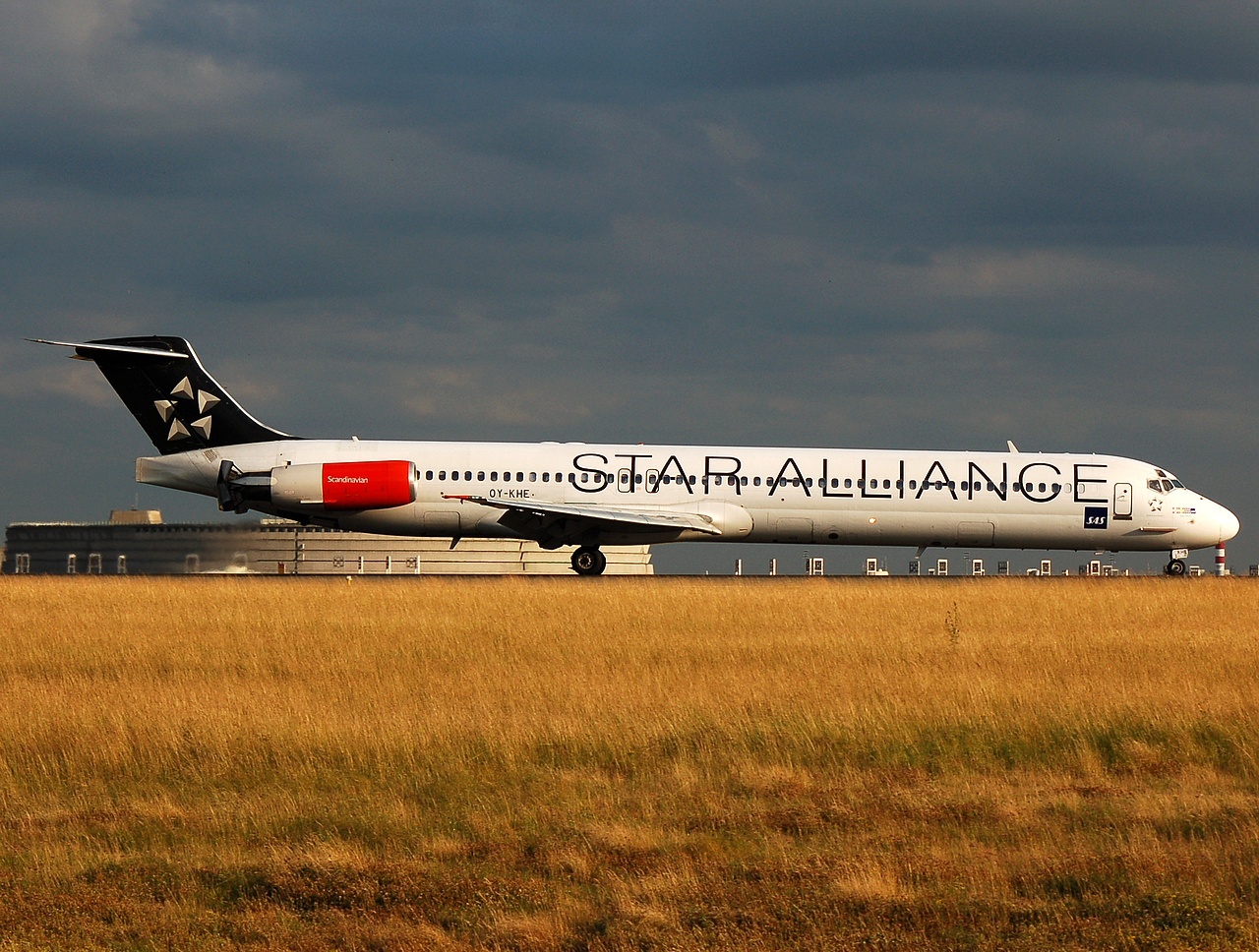 OY-KHE - MD-82 - SAS Scandinavian Airlines - CDG - 09-07-2008