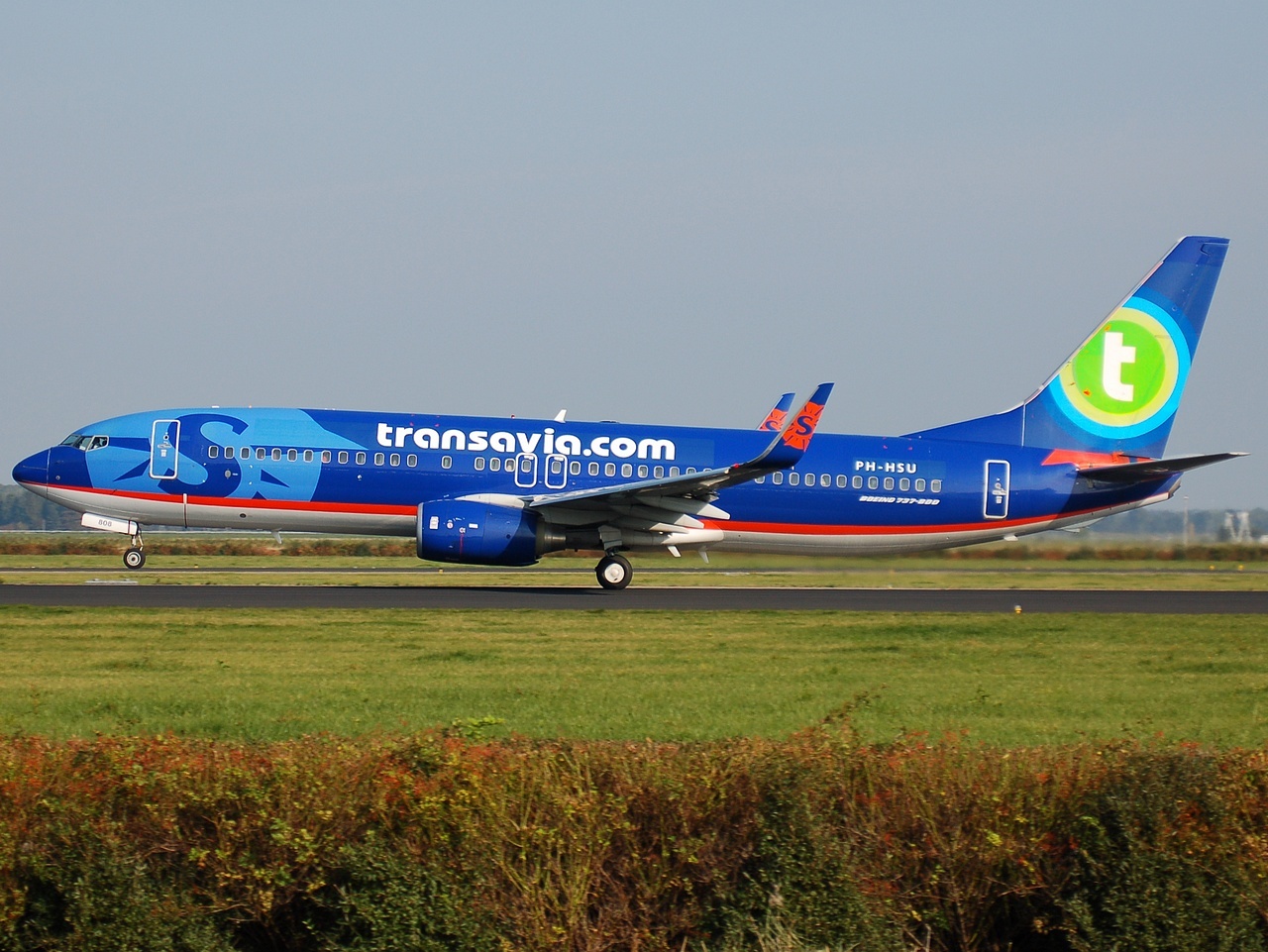 PH-HSU - 737-8BK(WL) - Transavia - AMS - 20-09-2008b