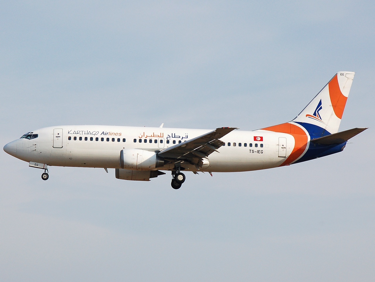 TS-IEG - 737-31S - Karthago Airlines - BRU - 16-08-2008