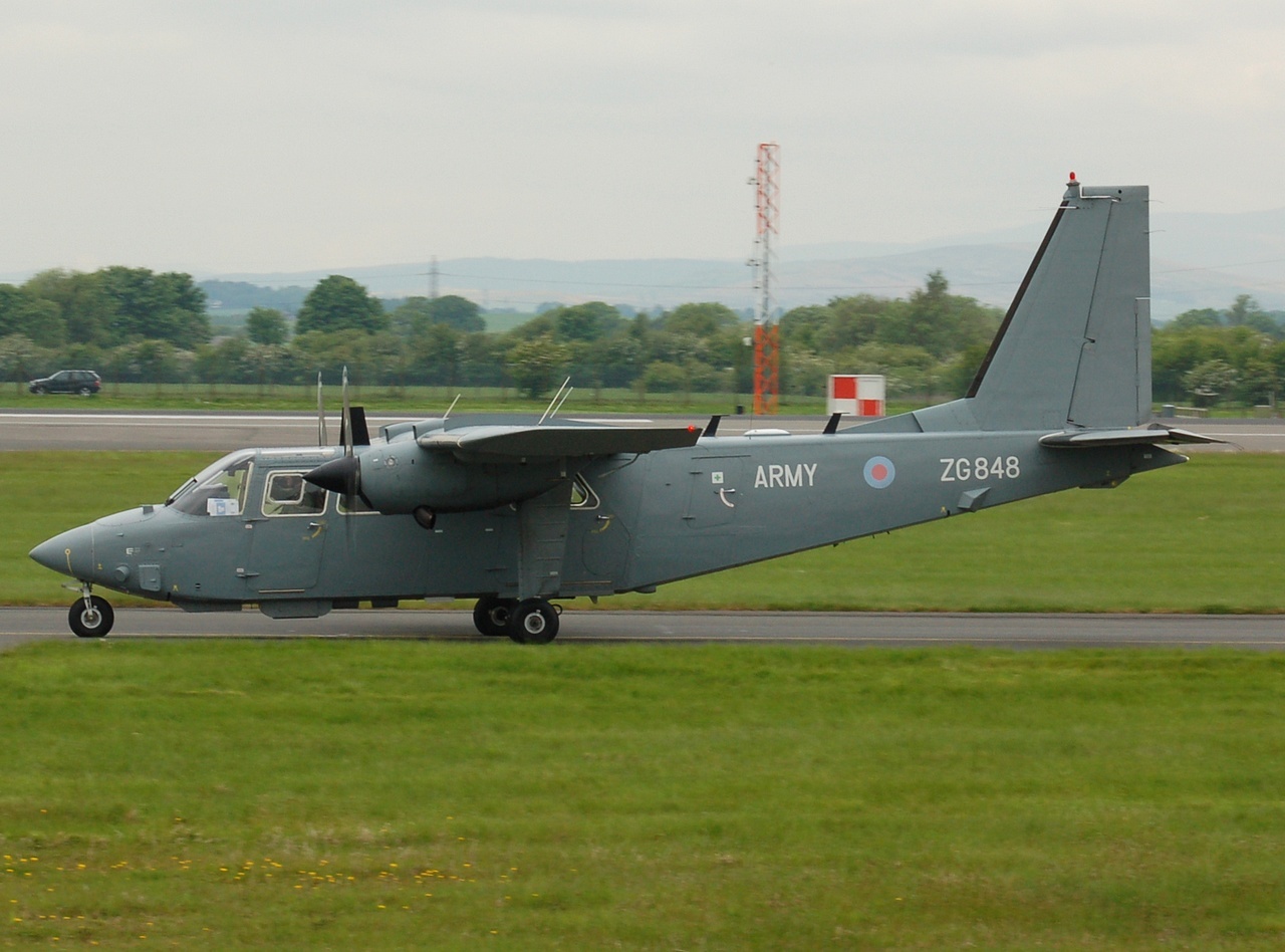 ZG848 - BN-2A Islander AL.1 - Army Air Corps - GLA - 16-05-2008