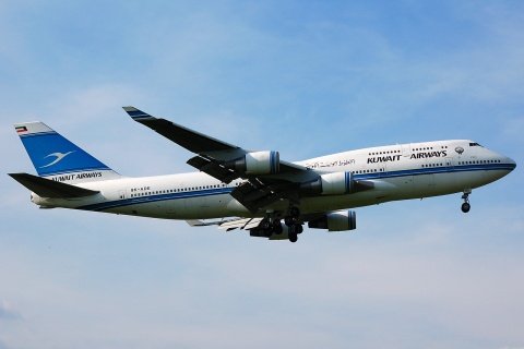 9K-ADE - 747-469 - Kuwait Airways - LHR - 12-05-2008