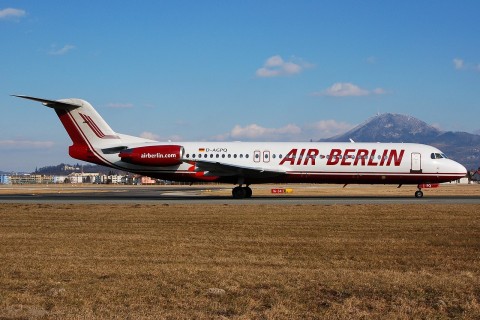 D-AGPQ - Fokker 100 - Air Berlin - SZG - 16-02-2008