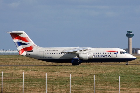 G-BZAZ - RJ100 - BA Cityflyer - STN - 04-03-2008
