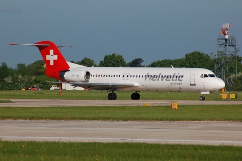 HB-JVC - Fokker 100 - Helvetic Airways - MAN - 14-05-2008
