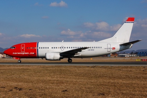 LN-KKD - 737-33V - Norwegian Air Shuttle - SZG - 16-02-2008