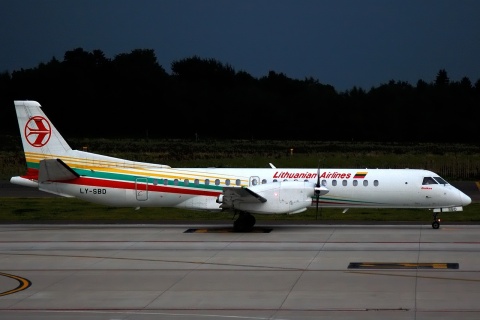 LY-SBD - Saab 2000 - Lithuanian Airlines - CRL - 11-08-2008