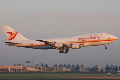 PZ-TCM - 747-306 - Surinam Airways - AMS - 20-09-2008
