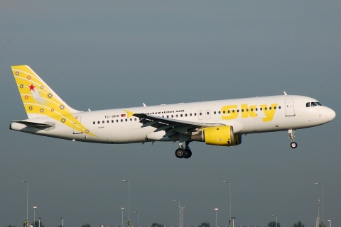 TC-SKK - A320-211 - Sky Airlines - AMS - 20-09-2008