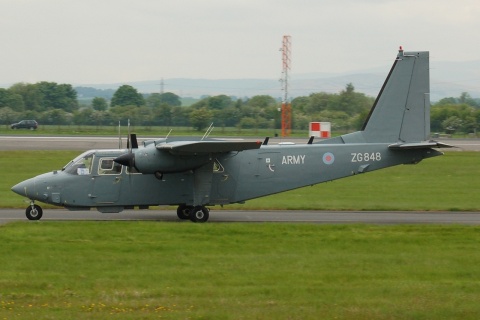 ZG848 - BN-2A Islander AL.1 - Army Air Corps - GLA - 16-05-2008