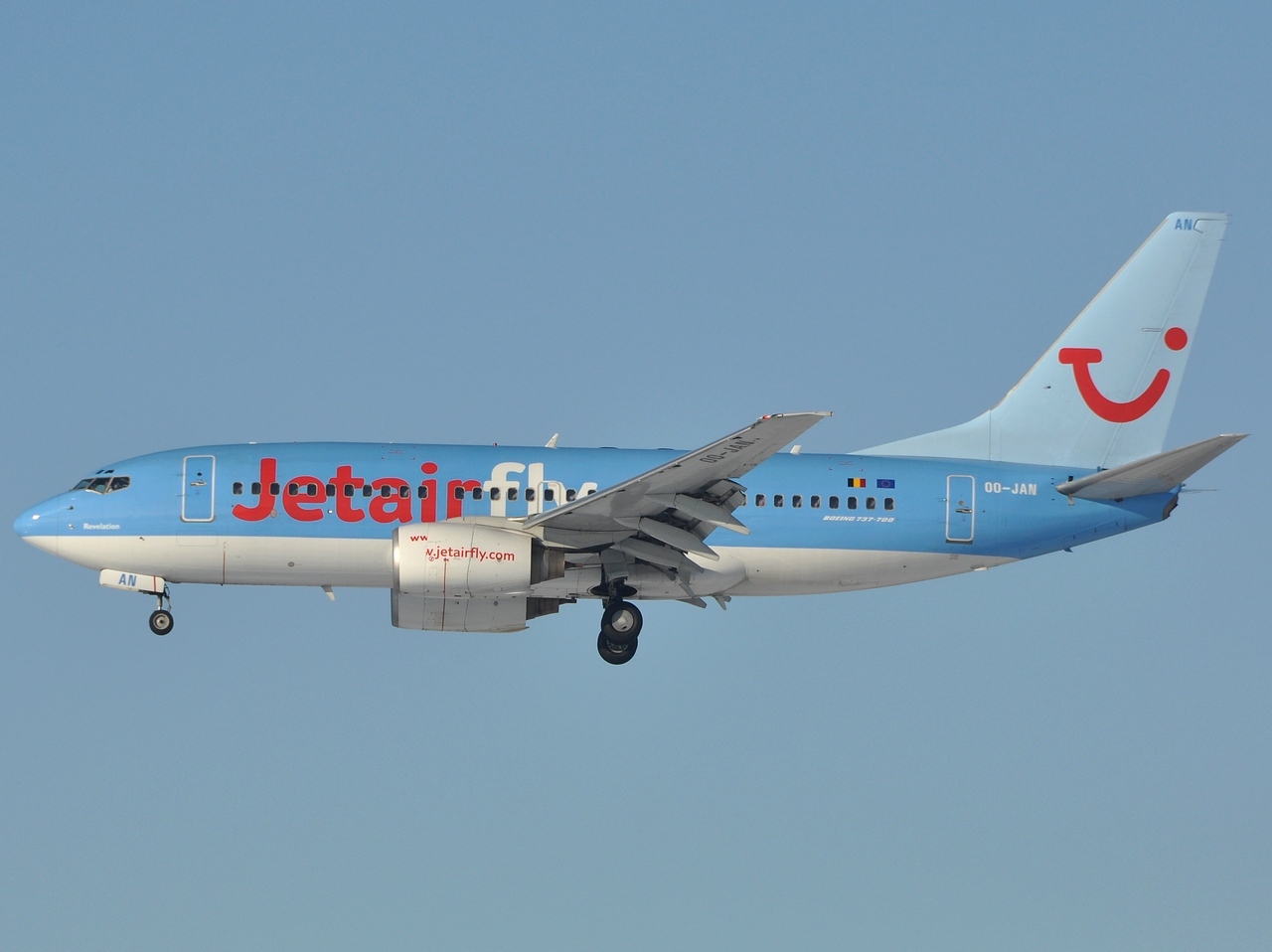 OO-JAN - 737-76N - JetairFly - LGG - 09-01-2009