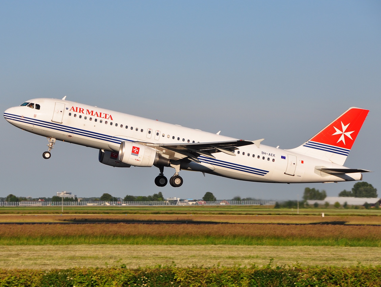 9H-AEK - A320-211 - Air Malta - AMS - 23-06-2009
