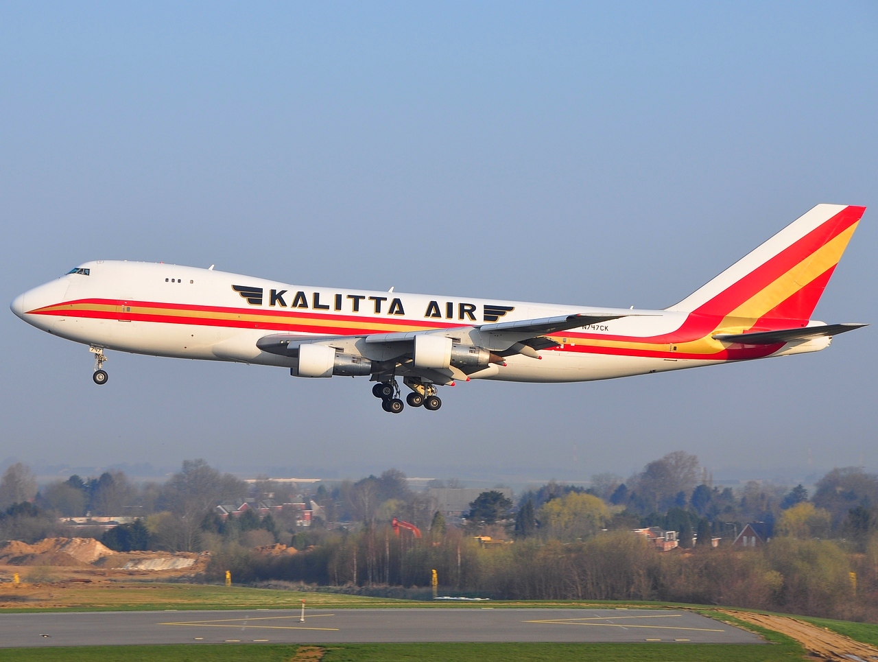 N747CK - 747-221F - Kalitta Air - LGG - 03-04-2009
