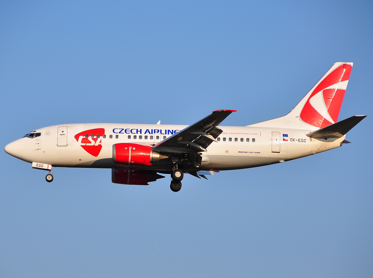 OK-EGO - 737-55S - CSA Czech Airlines - BRU - 01-04-2009