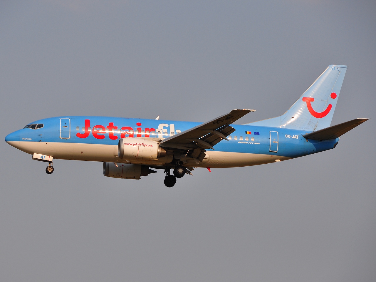 OO-JAT - 737-5K5 - JetairFly - BRU - 02-07-2009