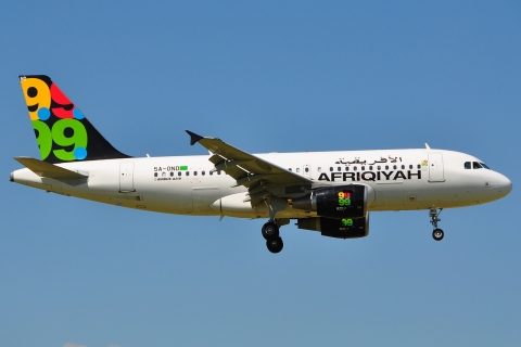 5A-OND - A319-111 - Afriqiyah Airways - AMS - 23-06-2009