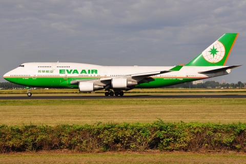 B-16405 - 747-45E - EVA Air - AMS - 18-08-2009b
